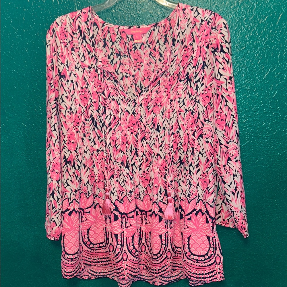 Lilly Pulitzer Pink Patterned Top